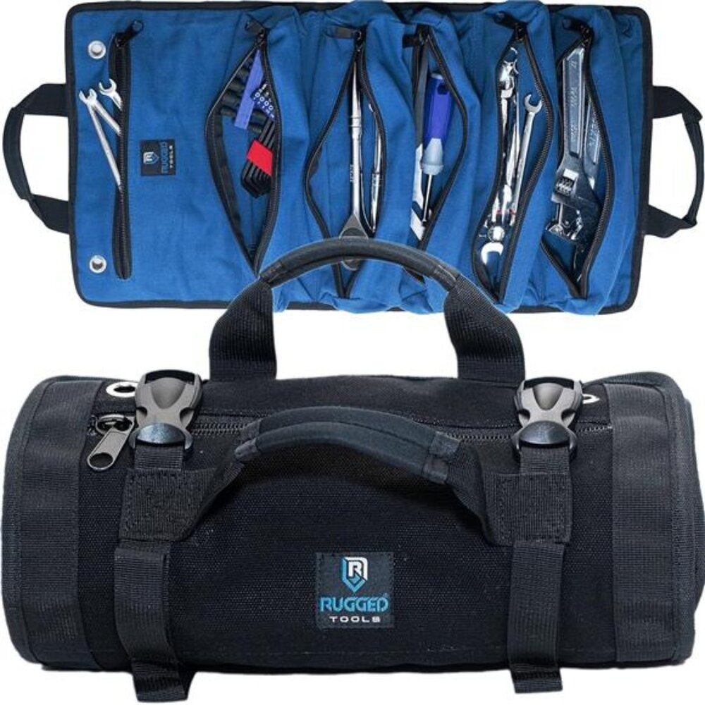 Rugged Tools Titan Deluxe Tool Roll Up Bag